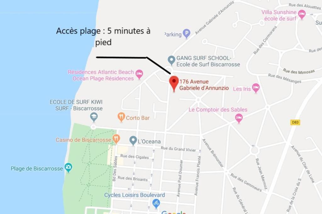 ביסקארוס Maison 4 A 5 Personnes Au Pied Des Plages מראה חיצוני תמונה